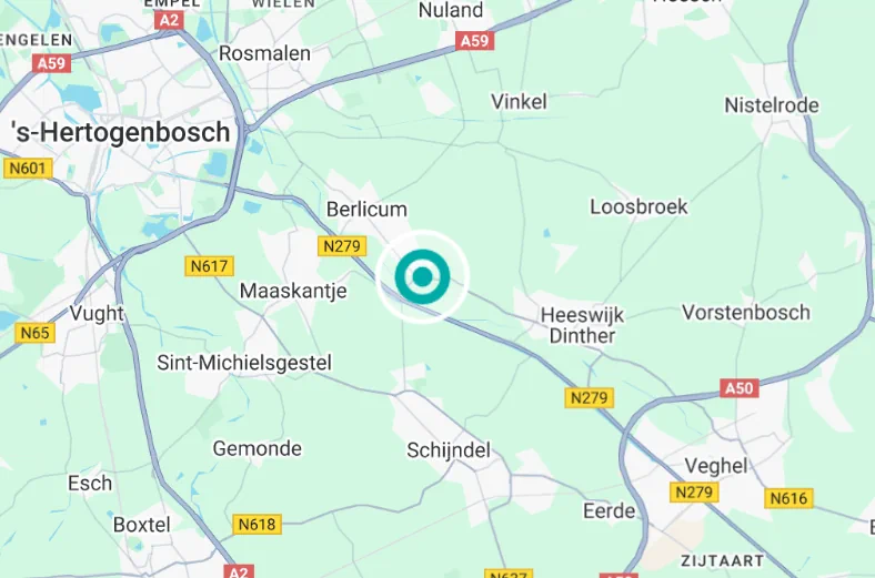 Oostendorp Middelrode Kaartaanzicht