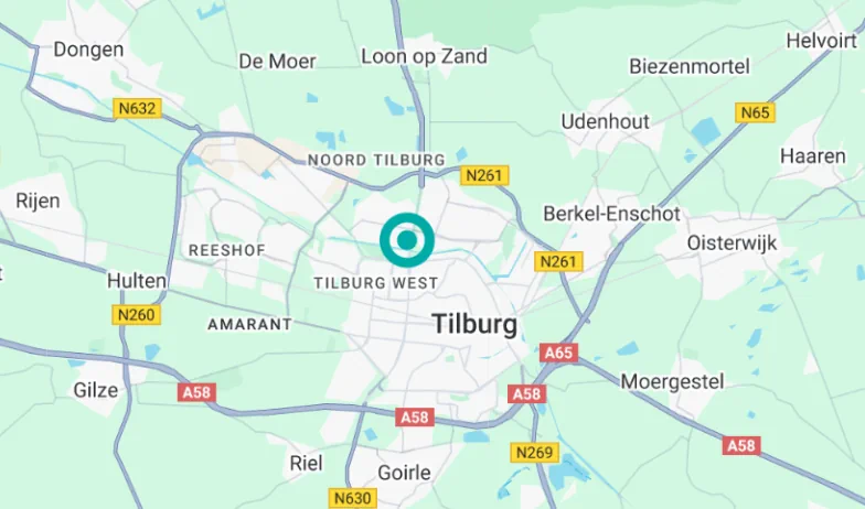 Oostendorp Honda Tilburg Kaartaanzicht