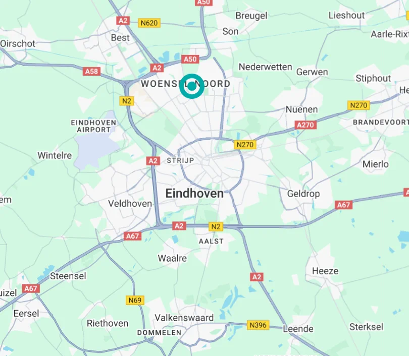 Oostendorp Eindhoven Kaartaanzicht WEBP