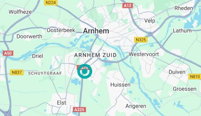 Oostendorp Suzuki Arnhem Kaartaanzicht